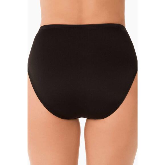 Miraclesuit Black Basic Pant Swim Bottom Coverage Tummy Control High Waisted 16 - Picture 3 of 11